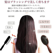 画像をギャラリービューアに読み込む, 猪毛ヘアブラシ クリーナー付き