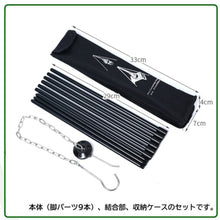 画像をギャラリービューアに読み込む, トライポッド 焚火三脚 アルミ製