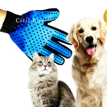 画像をギャラリービューアに読み込む, ペットグルーミンググローブ【ブルー】【片手】