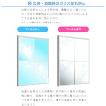 画像をギャラリービューアに読み込む, 窓ガラスフィルム (90cm x 2m)【12柄】