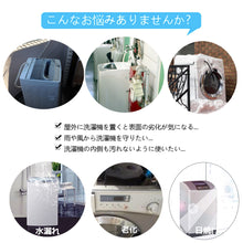 画像をギャラリービューアに読み込む, 洗濯機カバー 室外