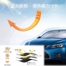 画像をギャラリービューアに読み込む, 車用サンシェード