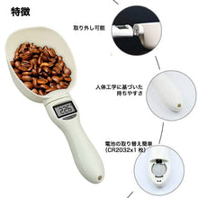 画像をギャラリービューアに読み込む, ペットフード計量スプーン