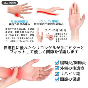 シリコン 指足両用 親指サポーター