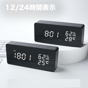 デジタル 置き時計 【電波時計/非電波時計】4色